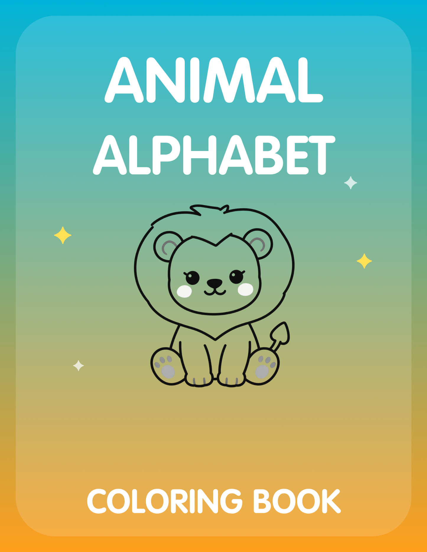 Animal Alphabet Coloring Book