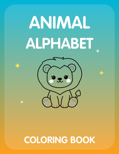 Animal Alphabet Coloring Book