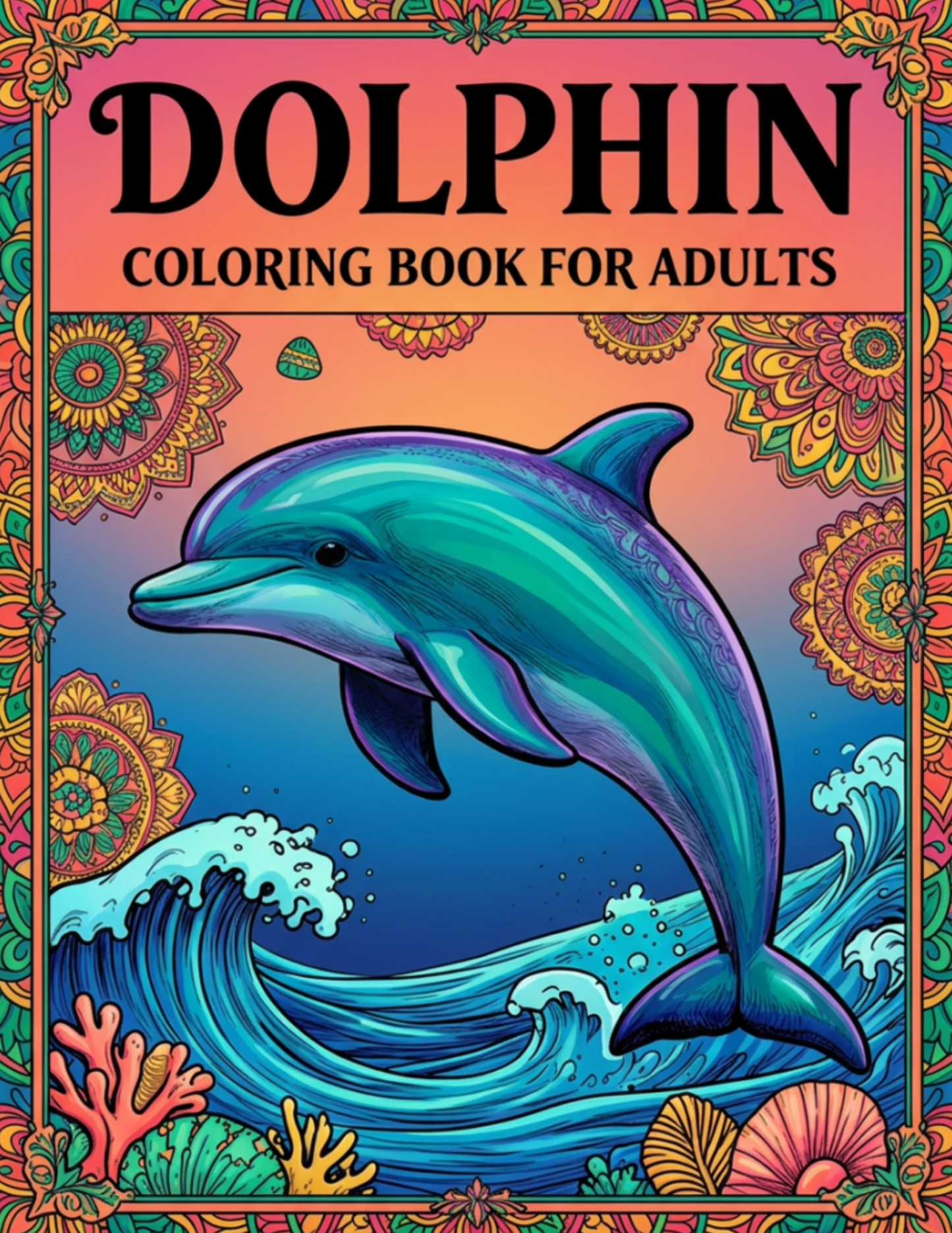 Dolphin Coloring Book for Adults