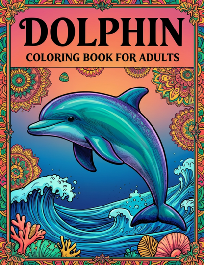 Dolphin Coloring Book for Adults