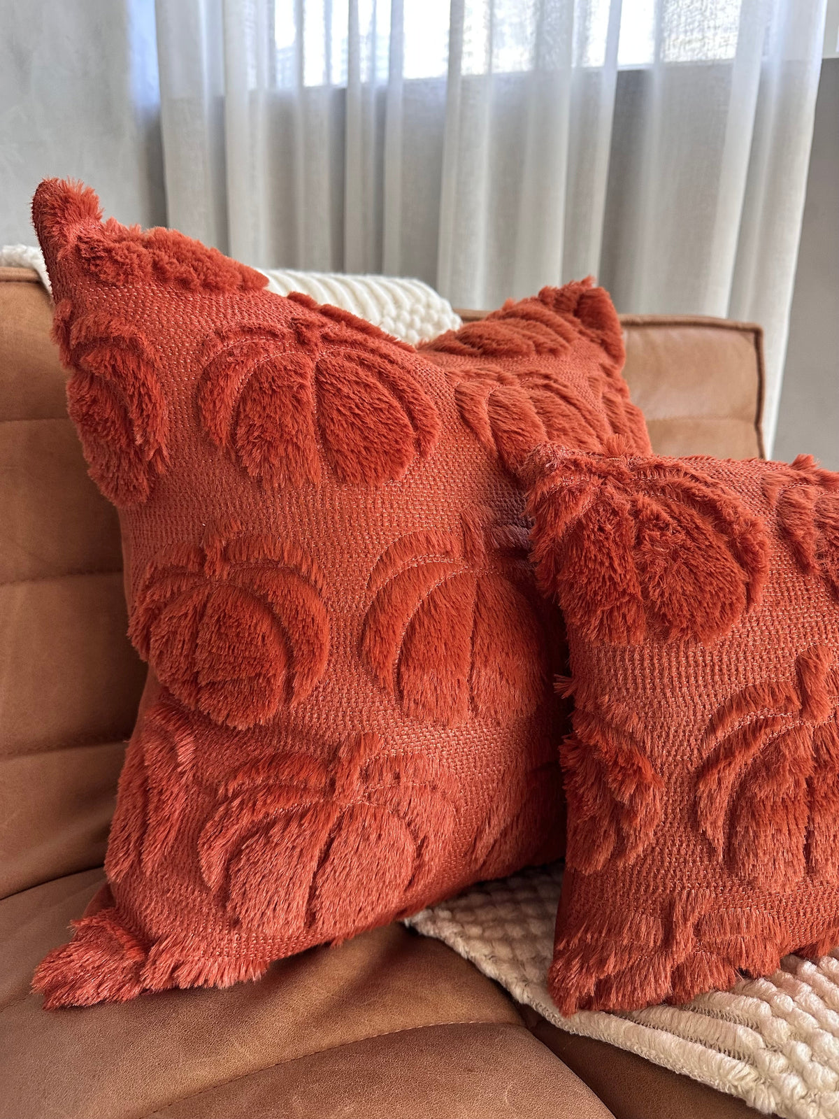 Dark Rust Pumpkin Pillow Cover