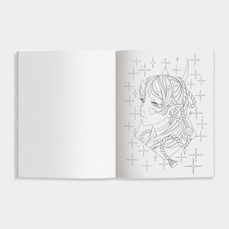 The Modern Manga Coloring Book