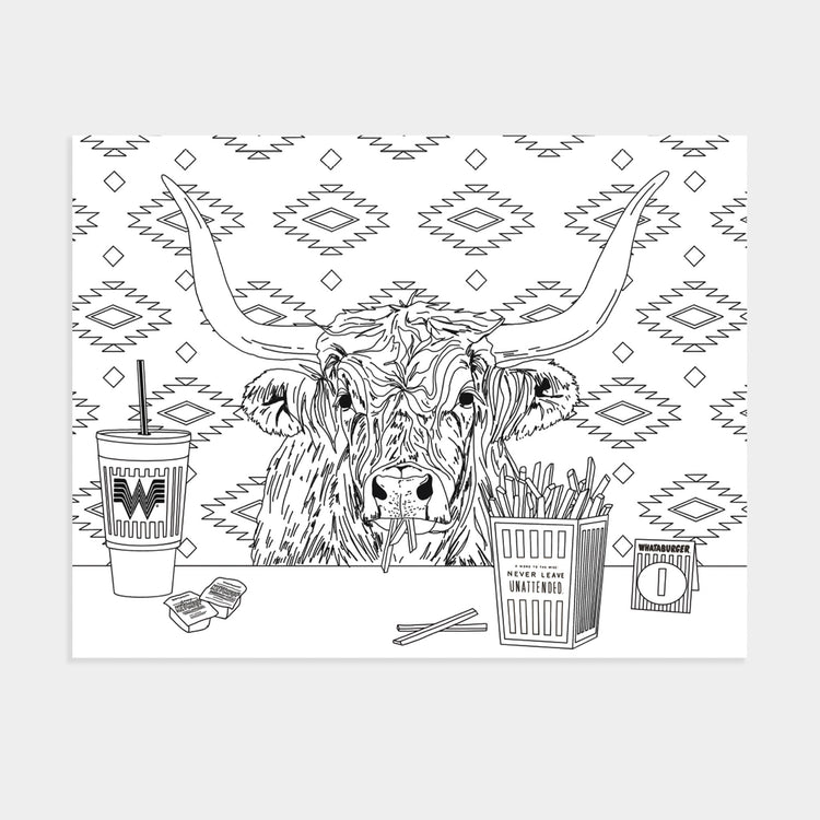 Whataburger Coloring Posters