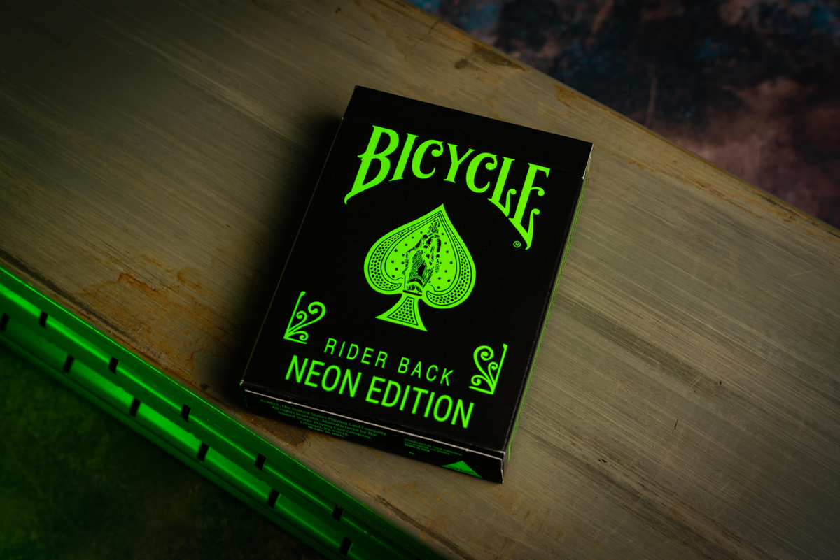 Bicycle Neon Rider Back Green-Glo Deck Playing Cards