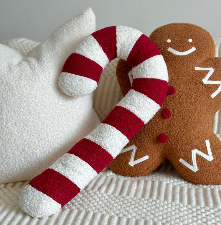 Candy Cane Shaped Pillow