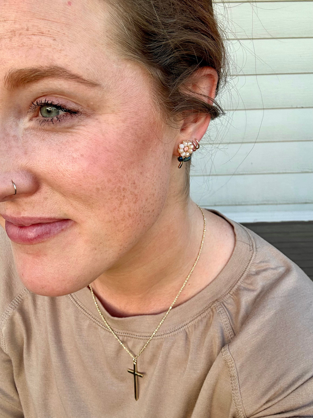 Beautiful Dainty Flower Studs