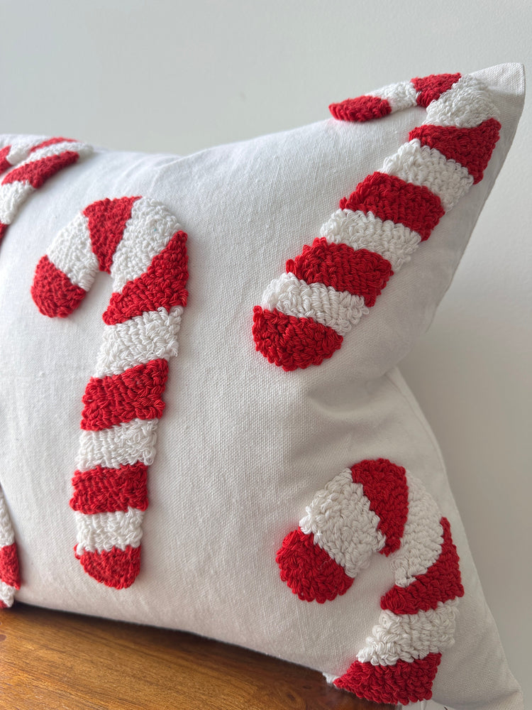 Candy Cane Pillow Cover
