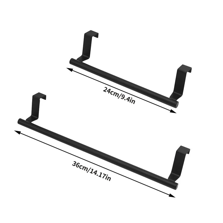 Non Perforated Stainless Steel Towel Rack, Towel Pole, Bathroom Single Pole Towel Rack, Cabinet Door Pendant, Storage Rack