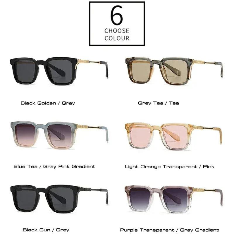 Luxury Sunglasses Retro Rivets
