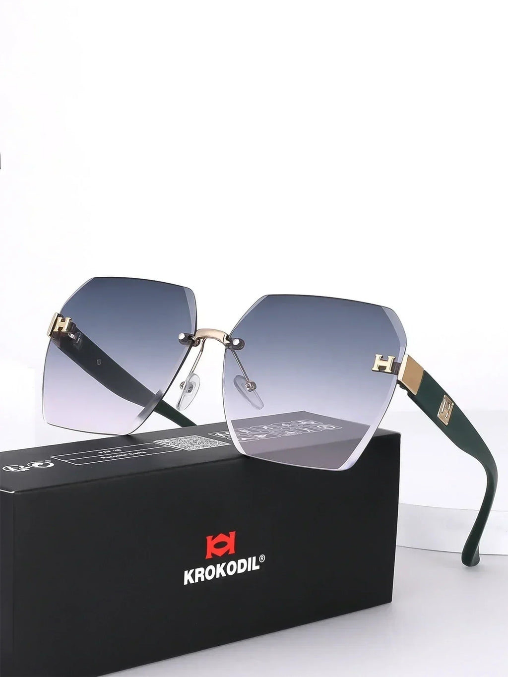 Retro Square Big Frame Eyewear