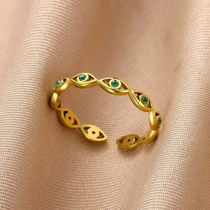 Stainless Steel Flower Rings