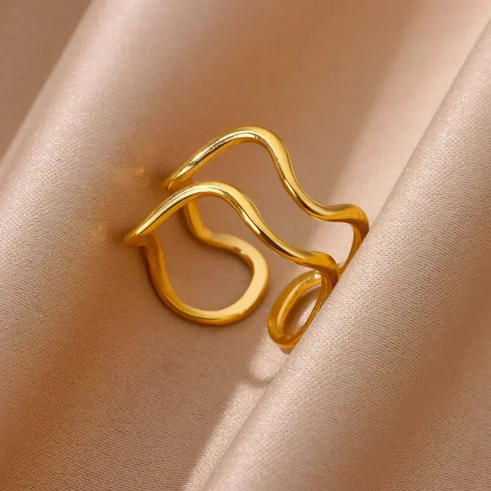 Stainless Steel Flower Rings