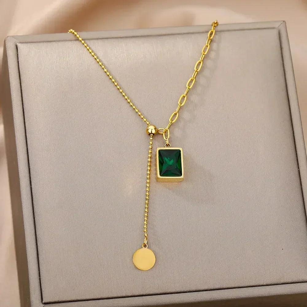 Stainless Steel Multilayer Heart Necklace