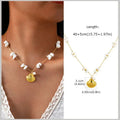 Pearl Shell Conch Starfish Summer Beach Necklace