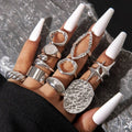Geometric Design Ring Set