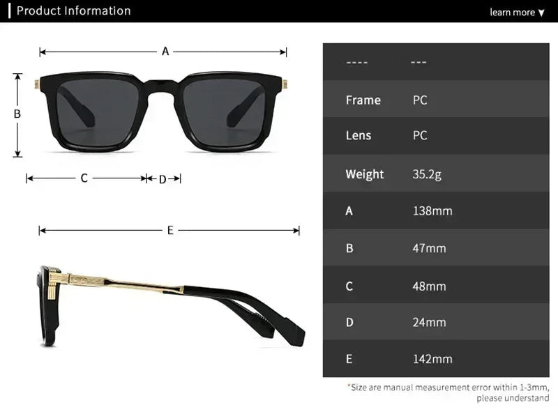 Luxury Sunglasses Retro Rivets