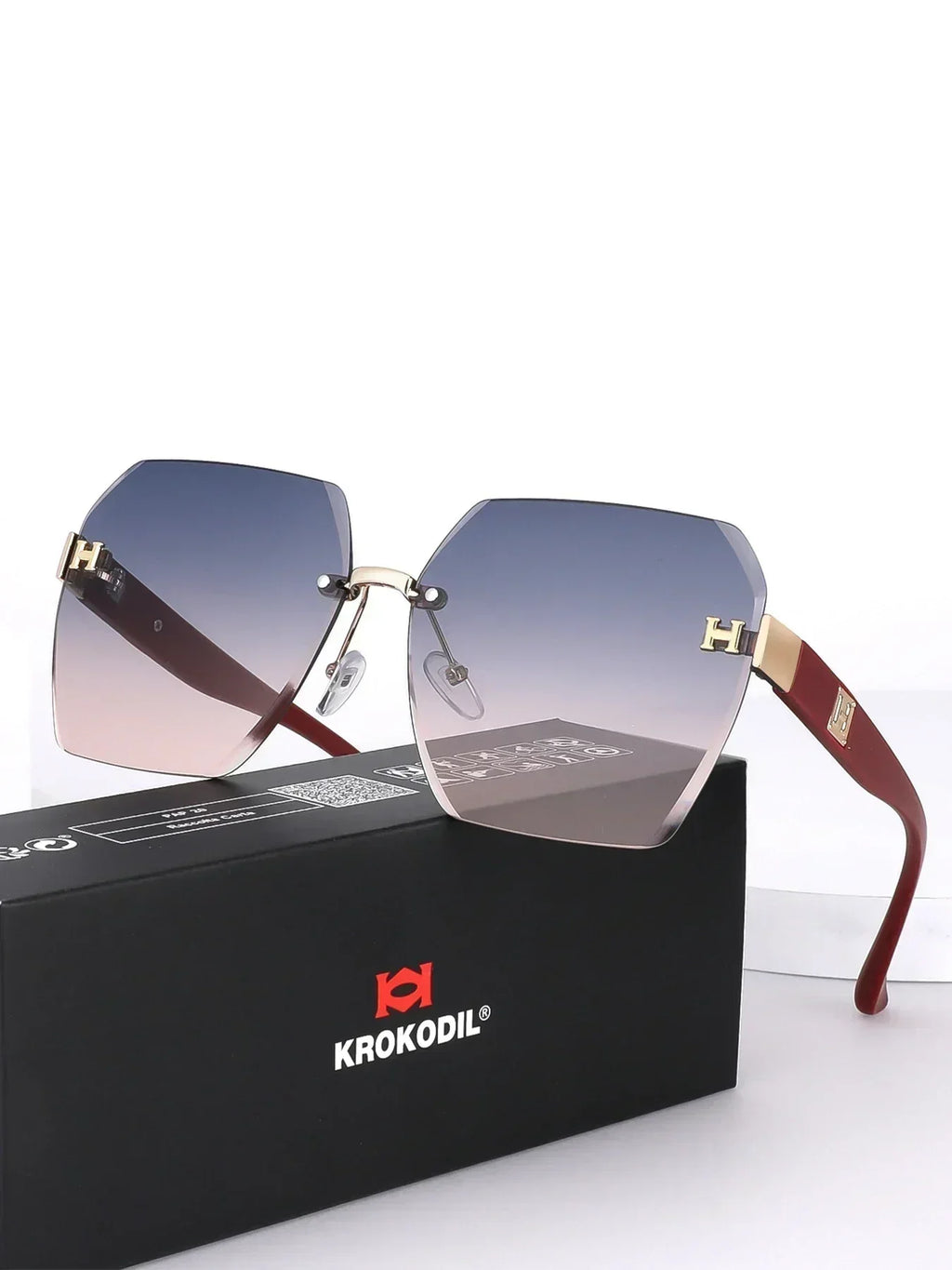 Retro Square Big Frame Eyewear