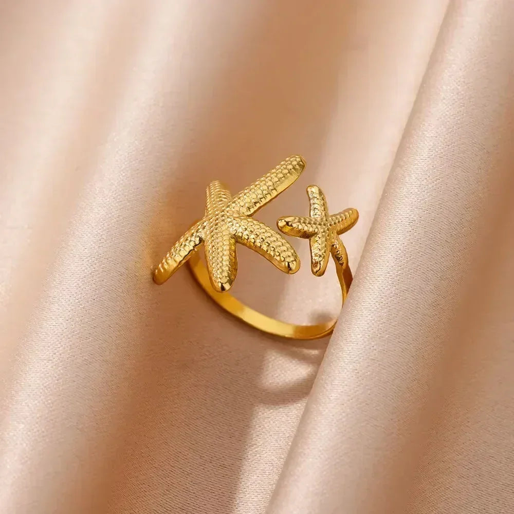 Stainless Steel Flower Rings