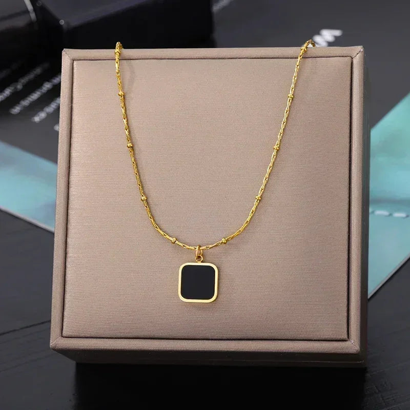 Stainless Steel Multilayer Heart Necklace