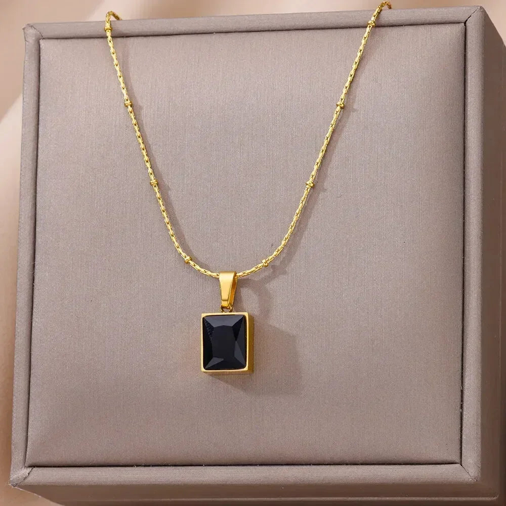 Stainless Steel Multilayer Heart Necklace