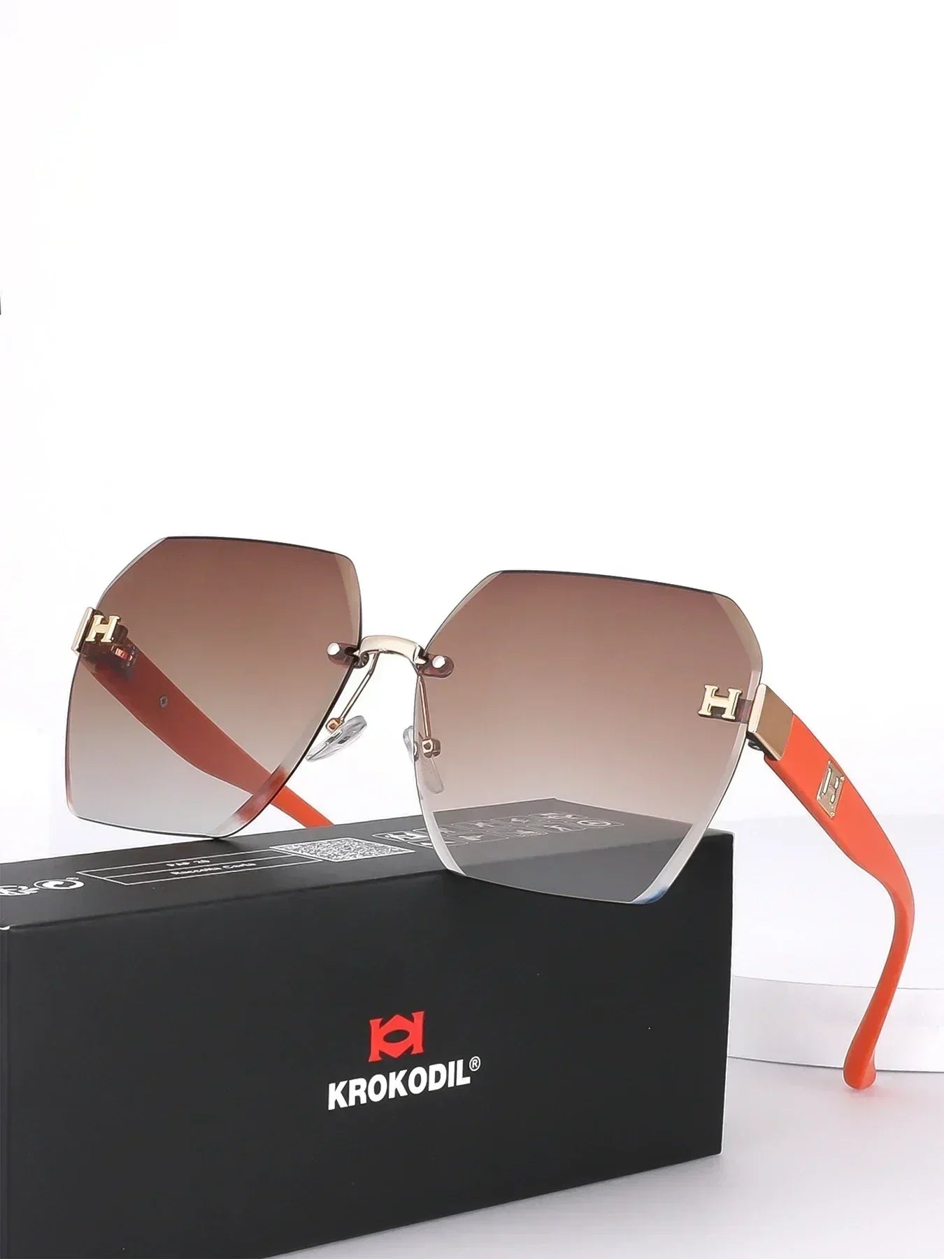 Retro Square Big Frame Eyewear