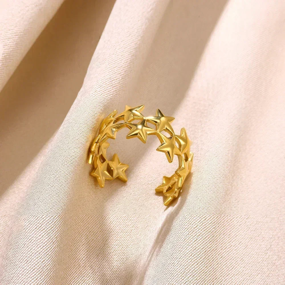 Stainless Steel Flower Rings