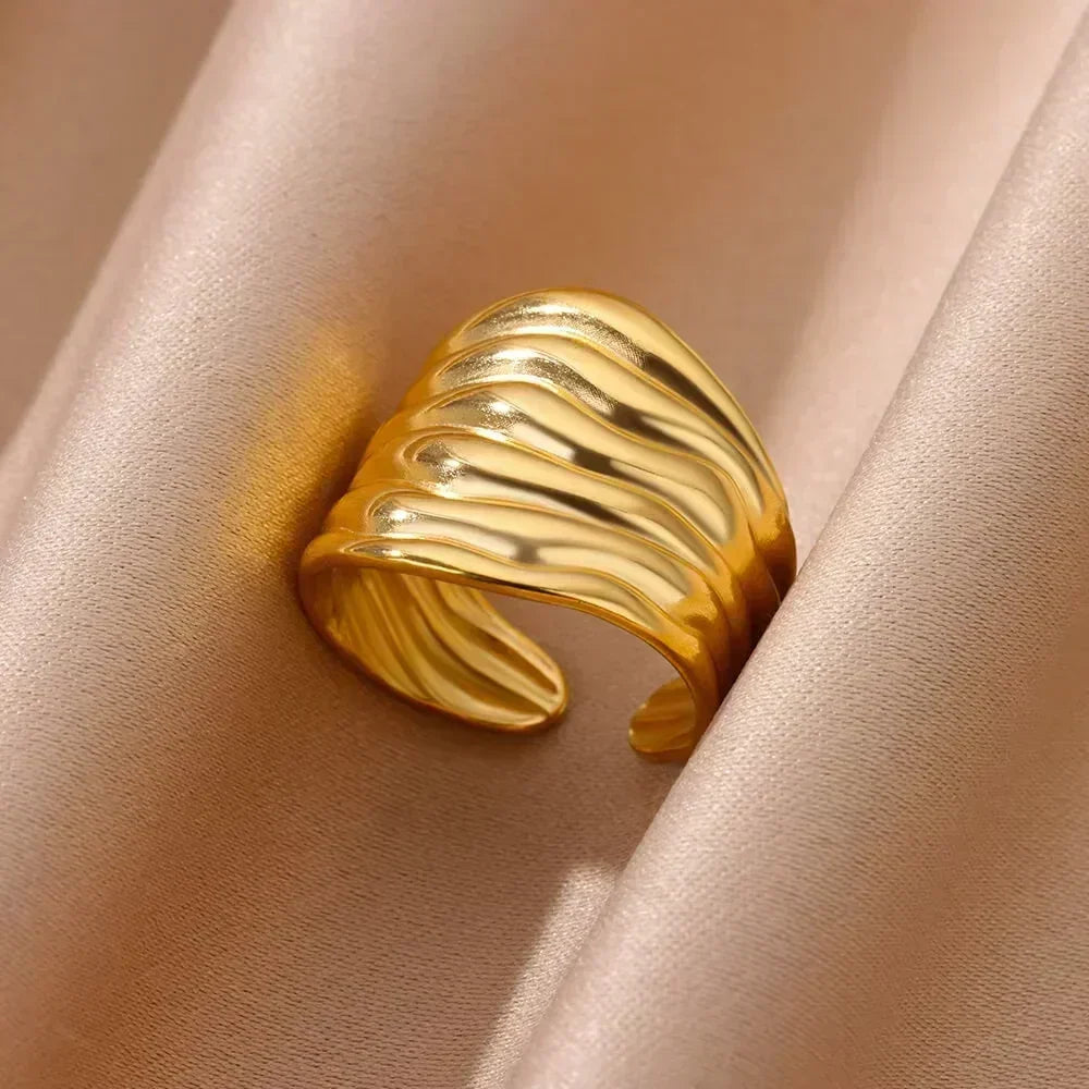 Stainless Steel Flower Rings