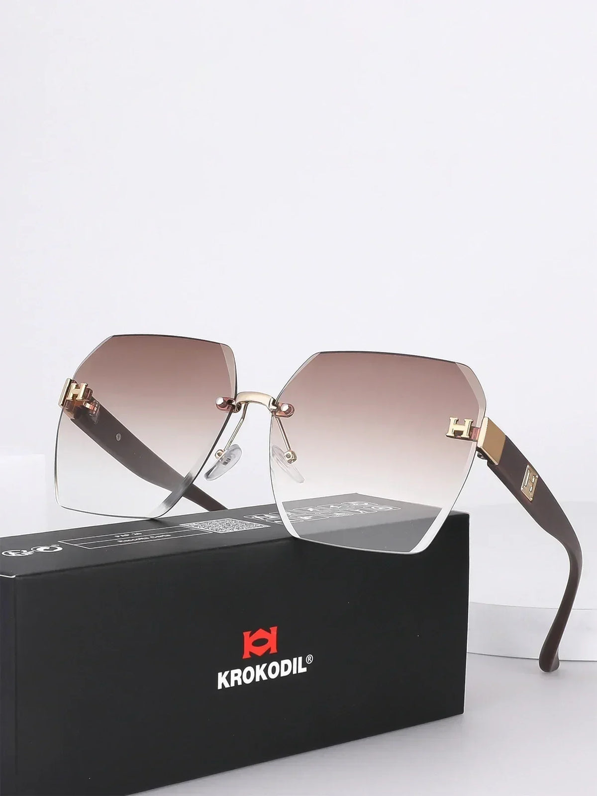 Retro Square Big Frame Eyewear