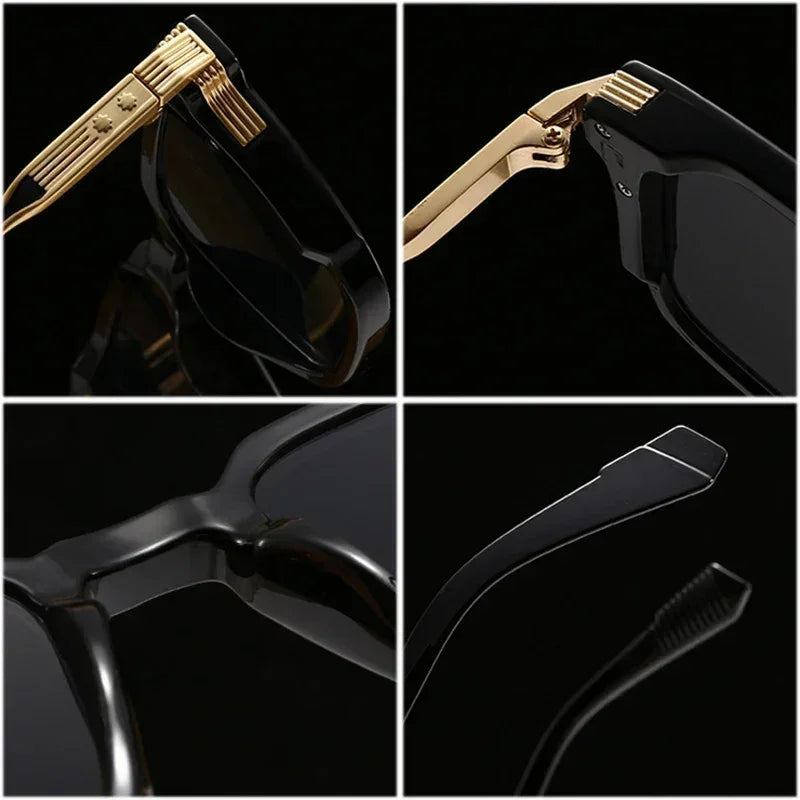 Luxury Sunglasses Retro Rivets