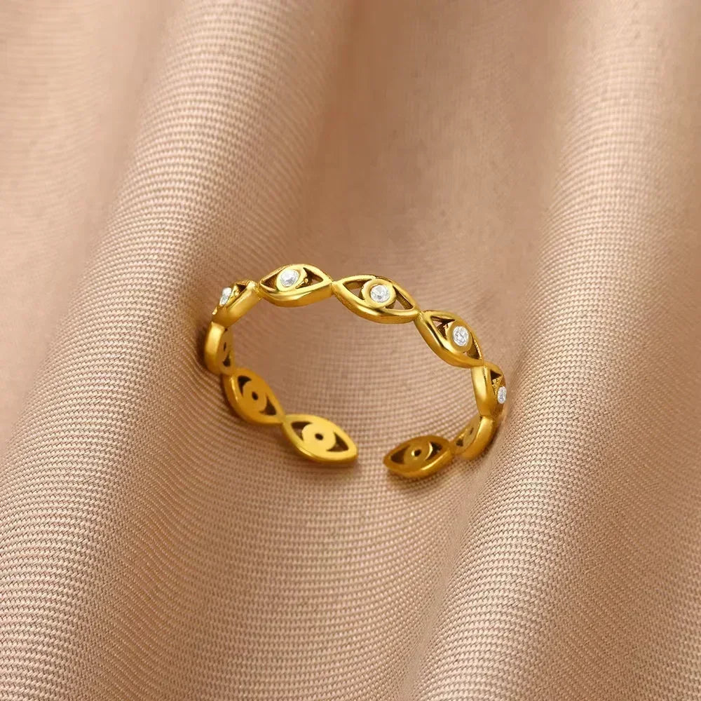 Stainless Steel Flower Rings