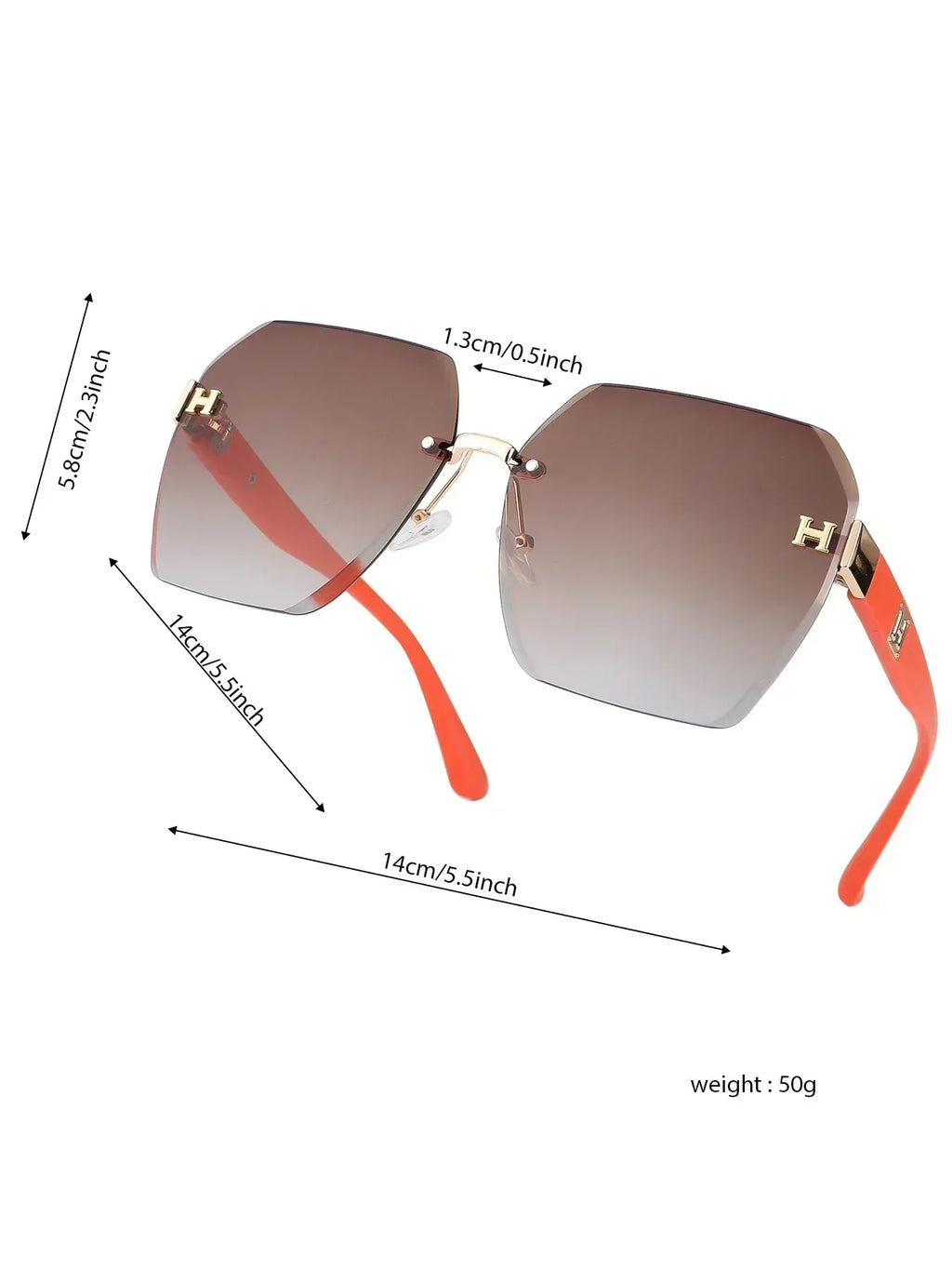 Retro Square Big Frame Eyewear