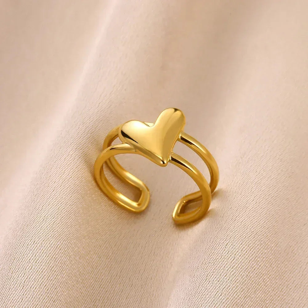 Stainless Steel Flower Rings