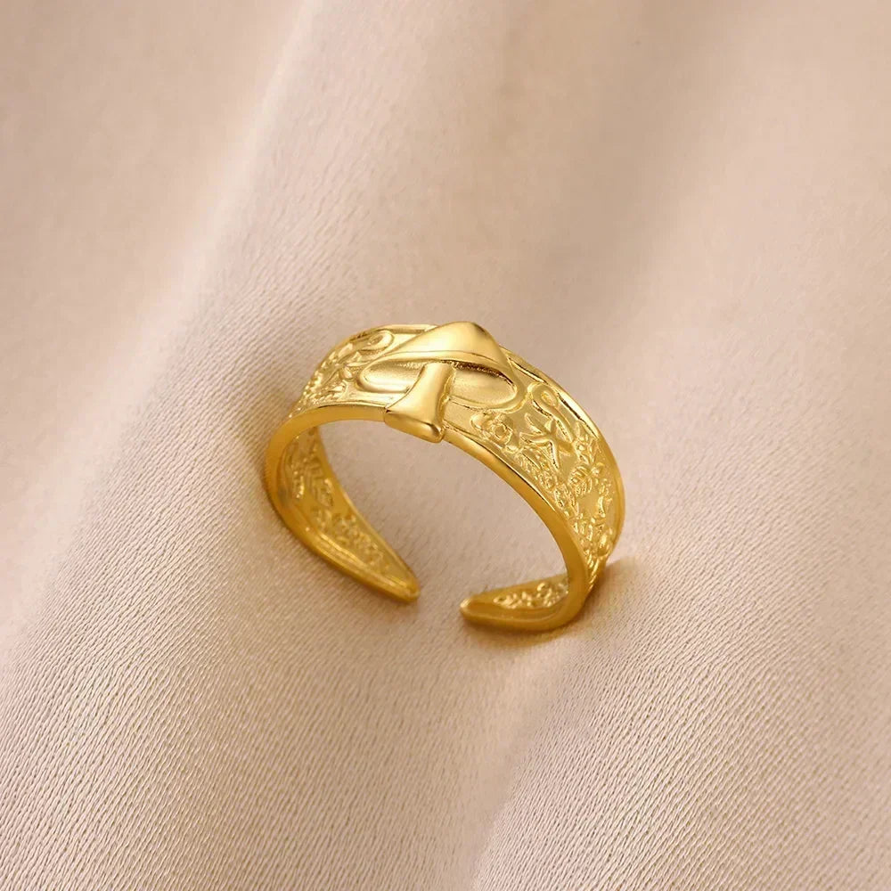 Stainless Steel Flower Rings