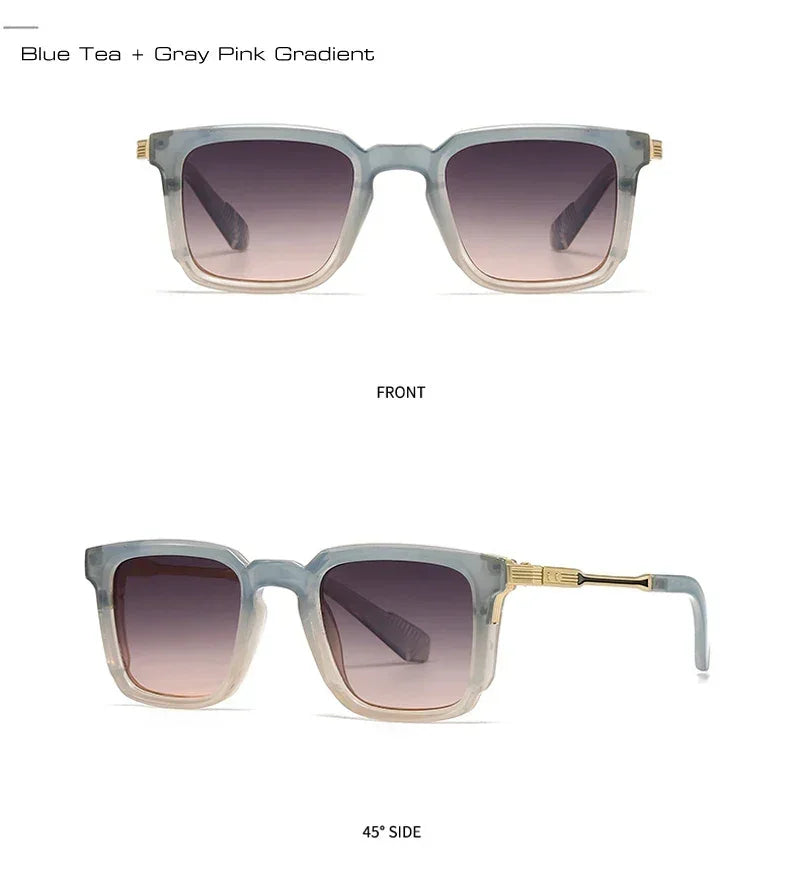 Luxury Sunglasses Retro Rivets