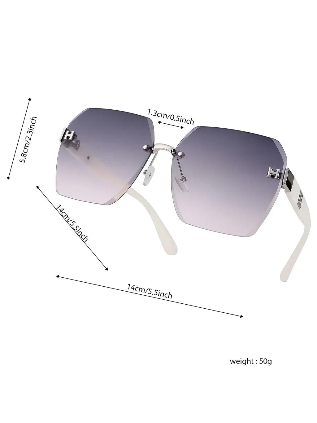Retro Square Big Frame Eyewear