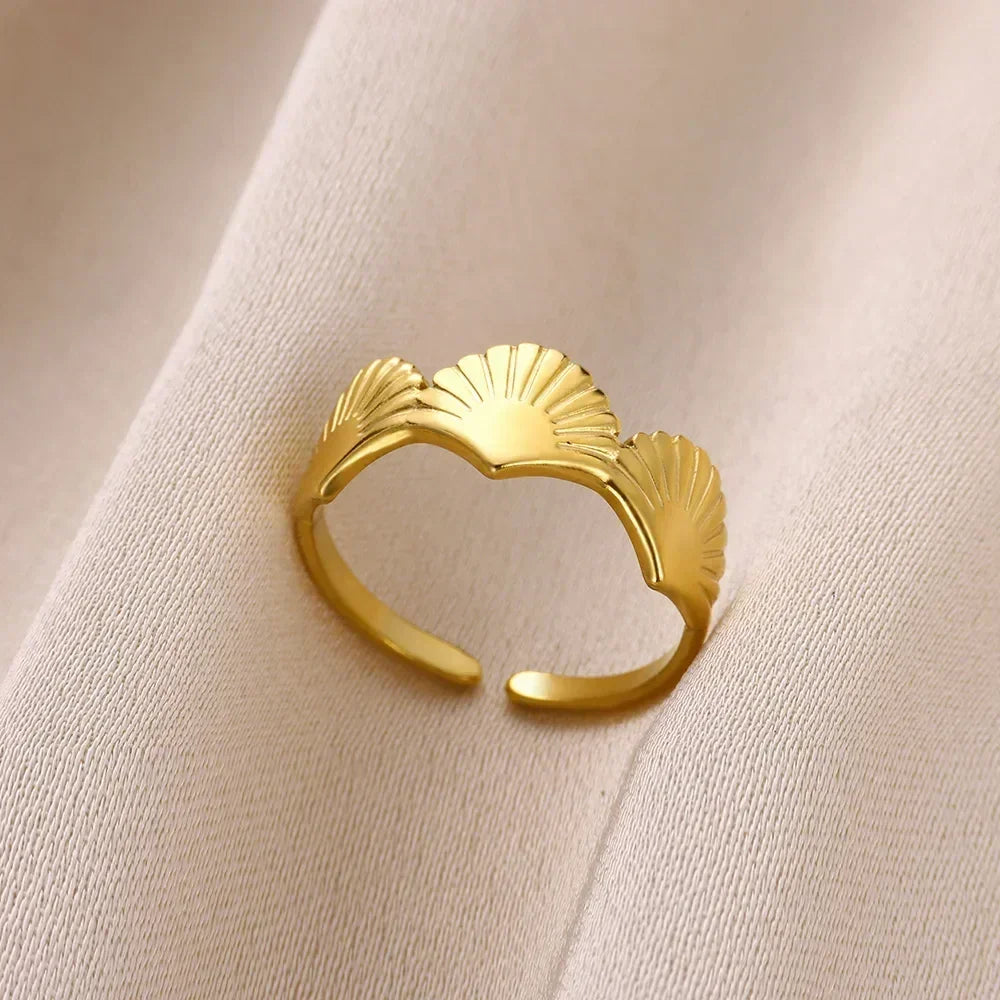 Stainless Steel Flower Rings