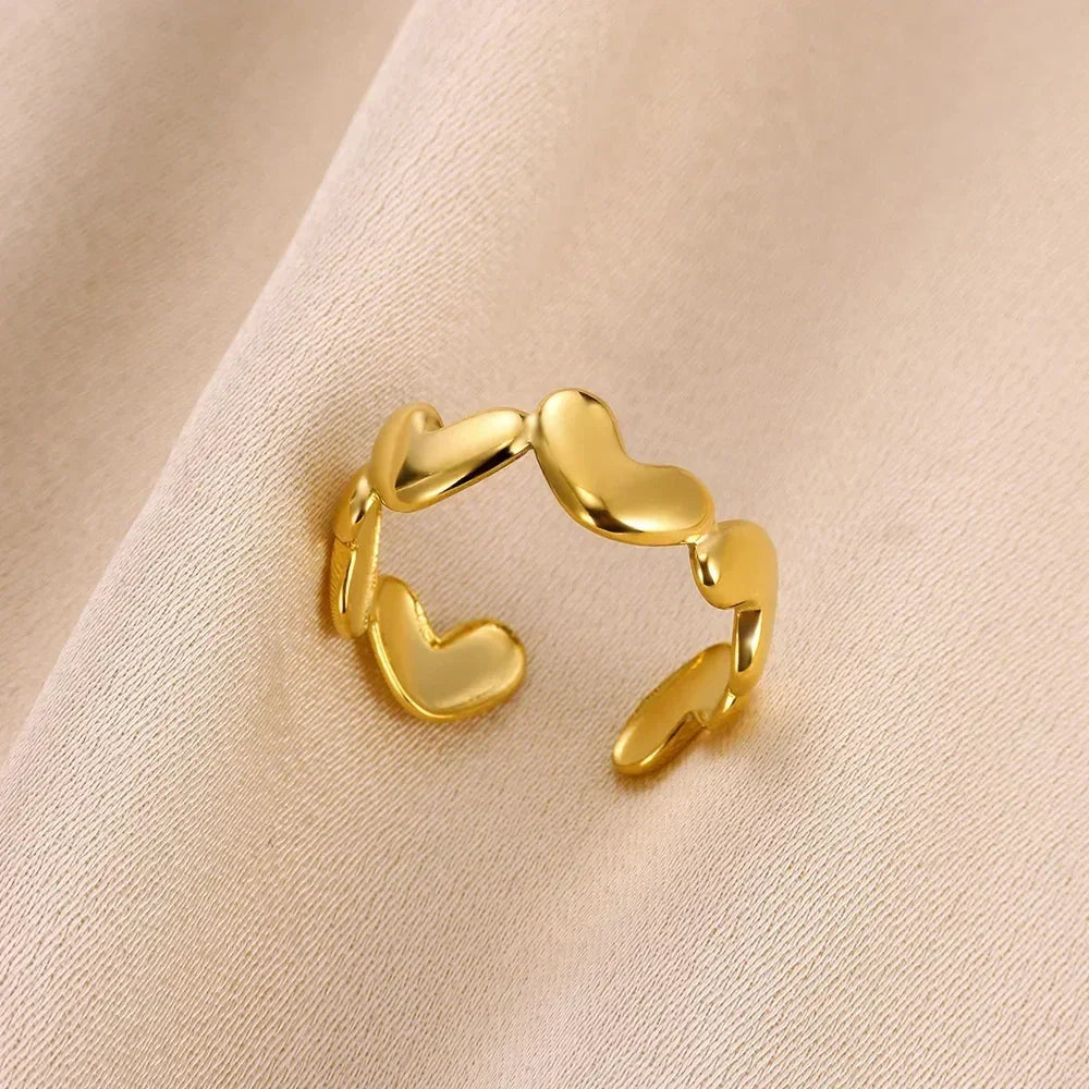 Stainless Steel Flower Rings