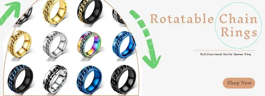 Fashion Anxiety Fidget Rings