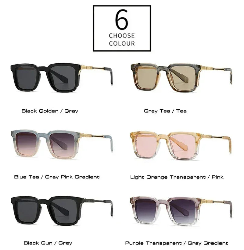 Luxury Sunglasses Retro Rivets