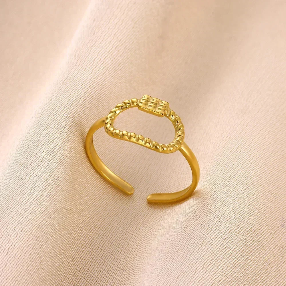 Stainless Steel Flower Rings