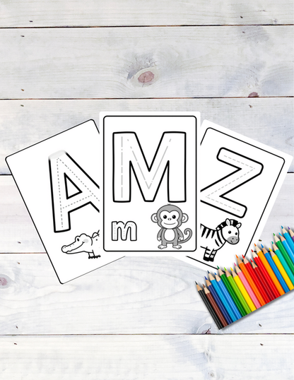 Animal Alphabet Coloring Book