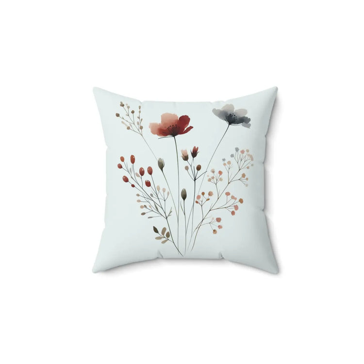DipaliZ Botanical Floral Square Throw Pillow Decor
