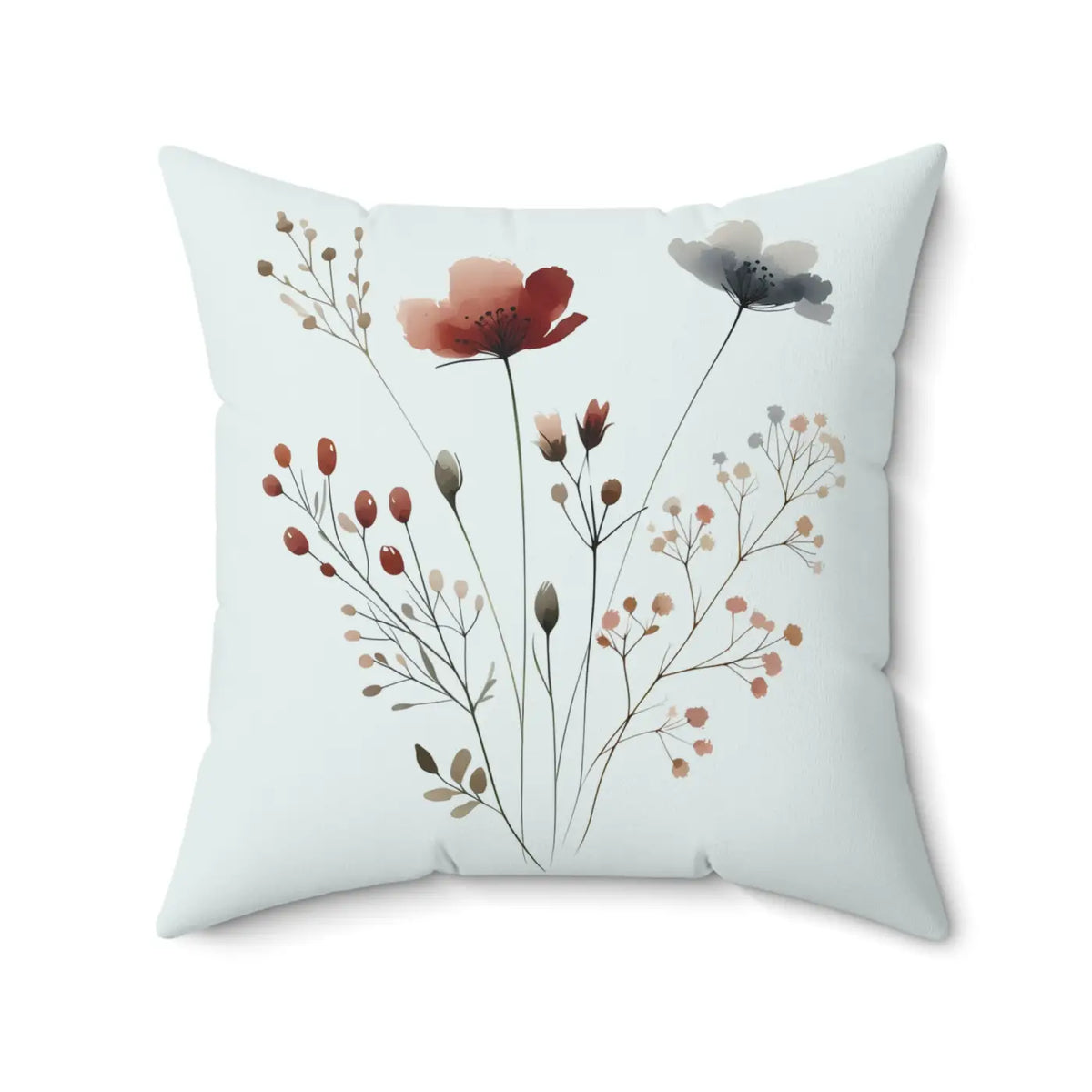DipaliZ Botanical Floral Square Throw Pillow Decor