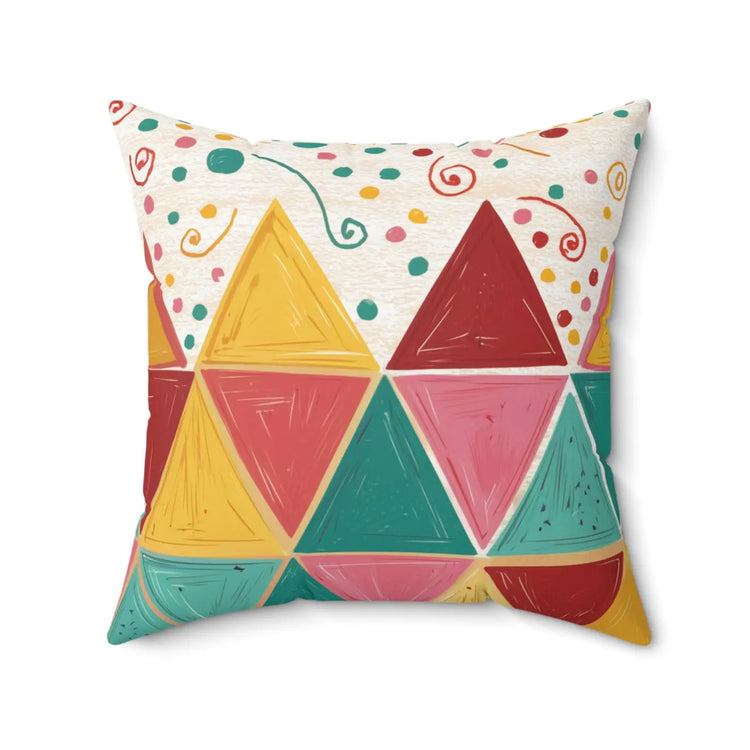 DipaliZ Bright Triangle Room Accents Pillows Polyester