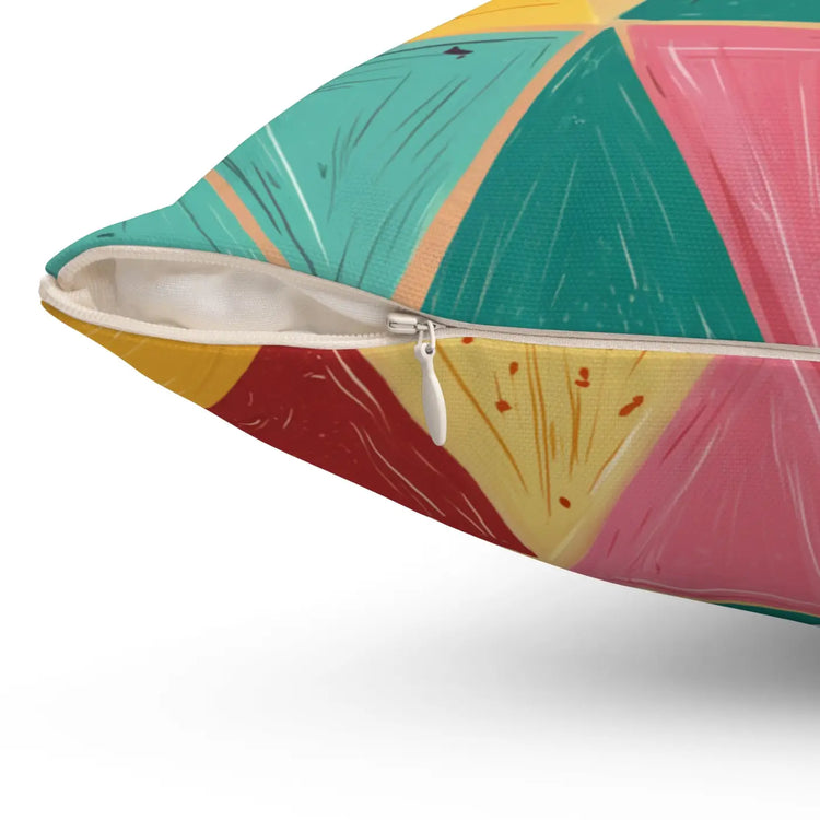 DipaliZ Bright Triangle Room Accents Pillows Polyester