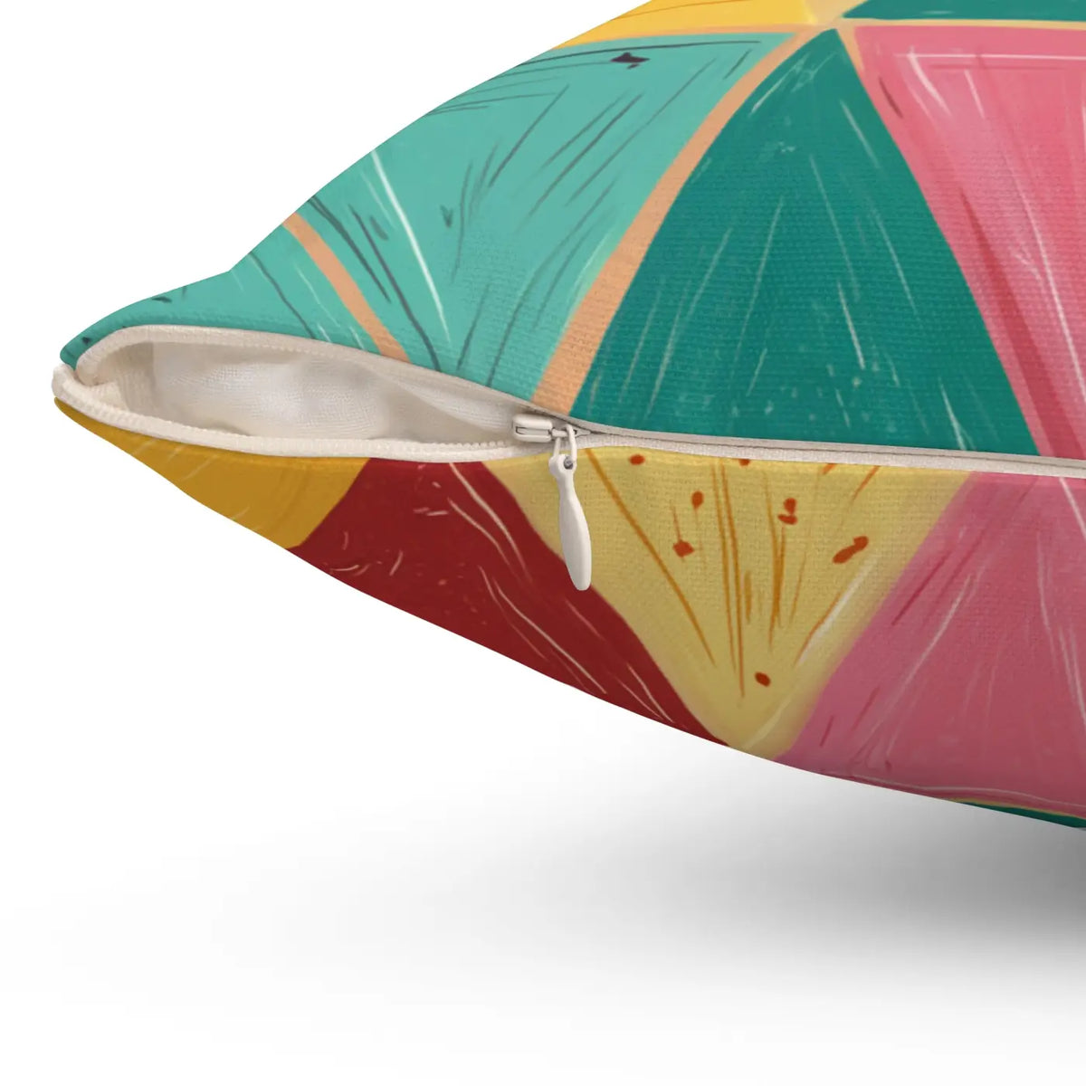 DipaliZ Bright Triangle Room Accents Pillows Polyester