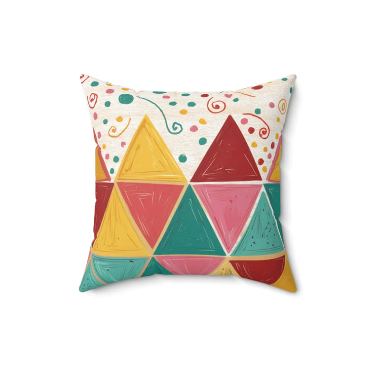 DipaliZ Bright Triangle Room Accents Pillows Polyester