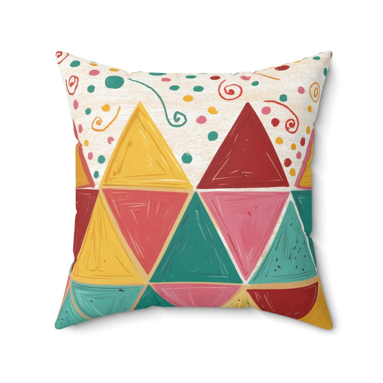 DipaliZ Bright Triangle Room Accents Pillows Polyester
