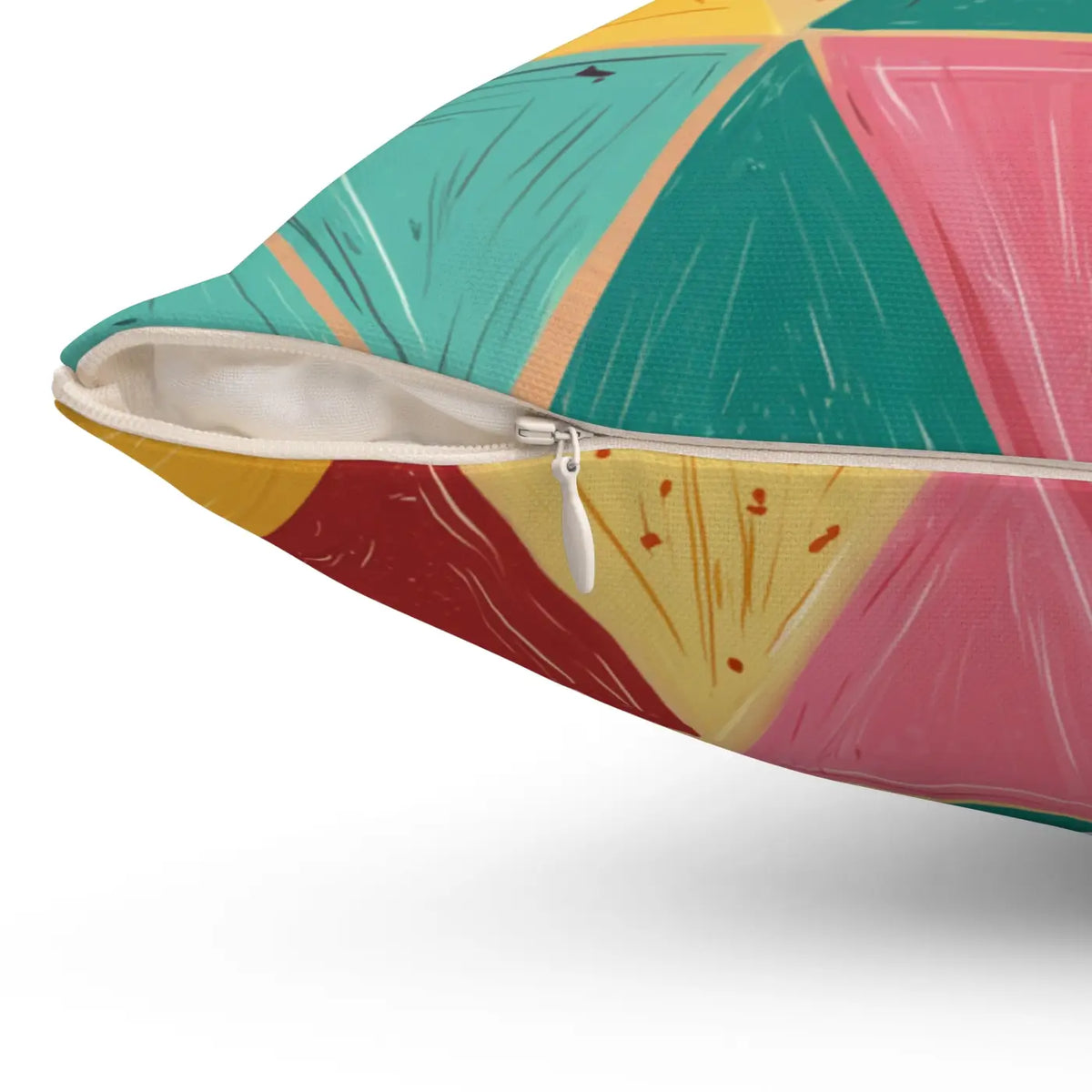 DipaliZ Bright Triangle Room Accents Pillows Polyester