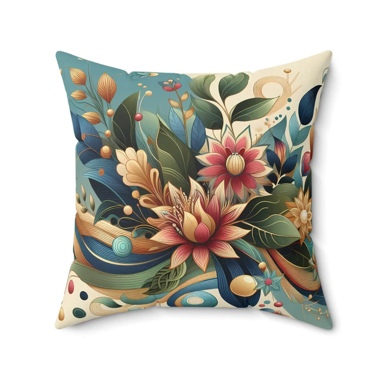 DipaliZ Leaves Pattern Polyester Square Pillows 18x18